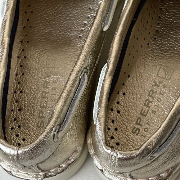 Sperry Top-Sider Metallic Authentic Original Boat Shoe Sneaker Size 5 - Picture 15 of 16